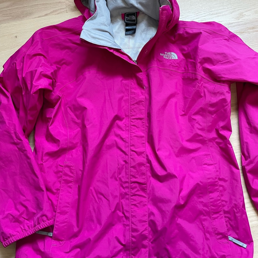 North face girls rain coat xl/18